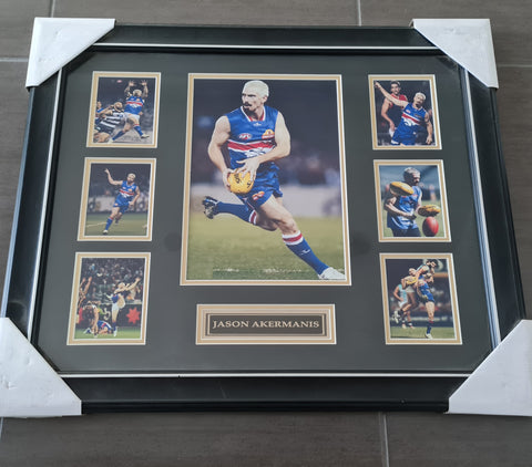 Jason Akermanis Framed Western Bulldogs Picture