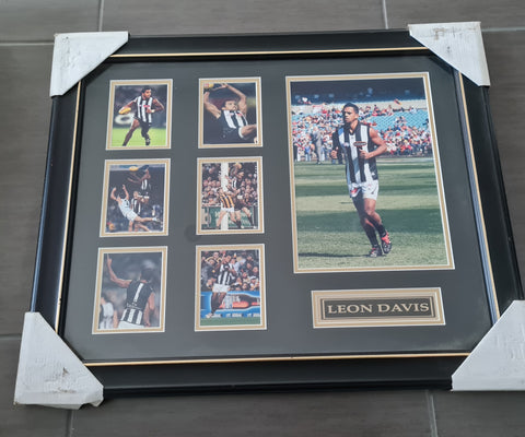 Leon Davis Framed Collingwood Picture