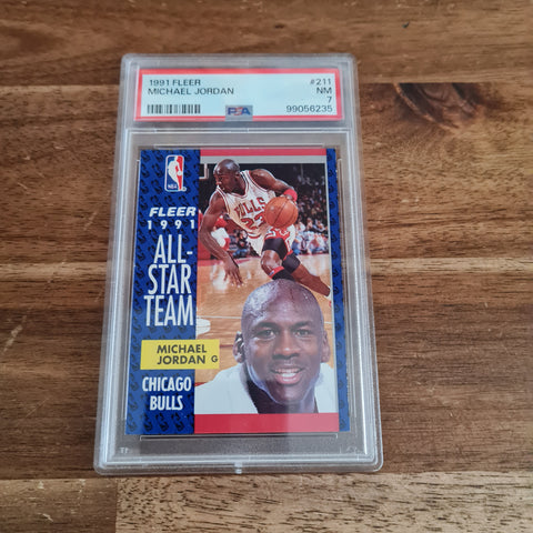 Michael Jordan 1991 Fleer All-Star PSA 7