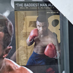 Mike Tyson Signed and Framed Trunks (JSA COA)