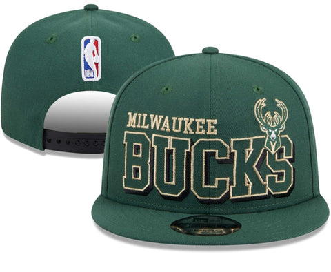 Milwaukee Bucks Green Snap Back Cap