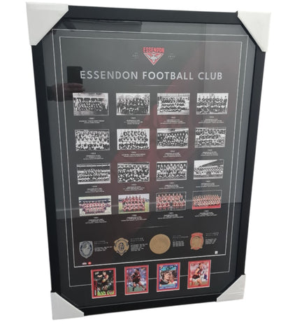 Essendon Premiership Heroes Signed Pic. Lloyd, Sheedy, Wanganeen, Long Signature's.