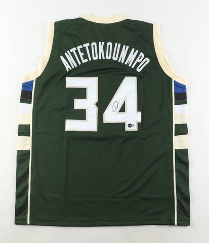Giannis Antetokounmpo Signed Jersey (Beckett COA)