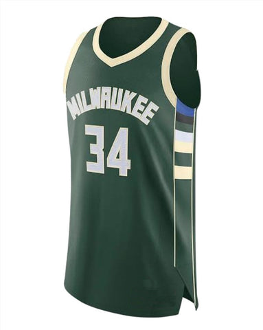 Giannis Antetokounmpo #34 Bucks Green Jersey