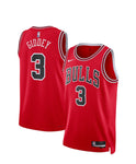 Josh Giddey Bulls Jersey Red No.3