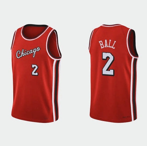 Lonzo Ball 75th Anniversary Red Jersey.