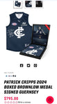 Patrick Cripps limited Signed Commemorative Brownlow Carlton Jumper