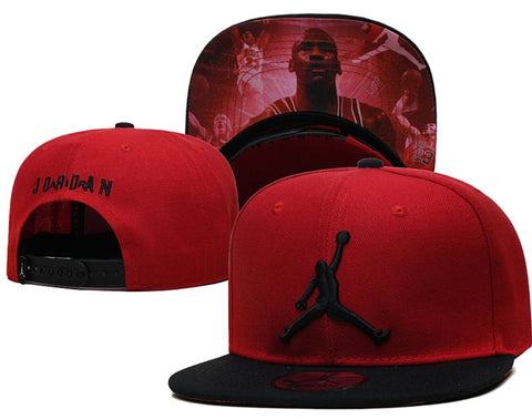 Michael Jordan Red & Black Jump man Snap Back Cap