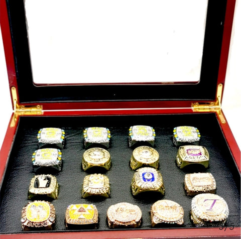 LA Lakers 17 Championship Rings box set.