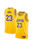 LeBron James Lakers Yellow Jersey No23