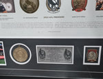 Collingwood 2023 Premiership Glory Framed Picture with Medals & Bobby Hill Signature