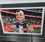 Collingwood 2023 Premiership Glory Framed Picture with Medals & Bobby Hill Signature