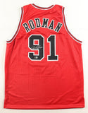 Dennis Rodman Autographed Chicago Bulls Home Jersey with JSA COA