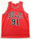 Dennis Rodman Autographed Chicago Bulls Home Jersey with JSA COA