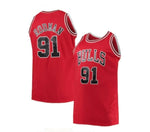Dennis Rodman Red #91 Bulls Kids Jersey