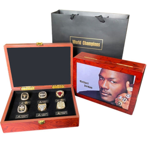 Michael Jordan Chicago Bulls Championship Rings.