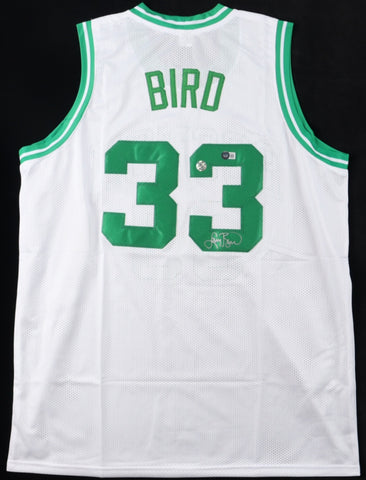 Larry Bird Autographed Celtics Away Jersey. (Beckett & Bird)