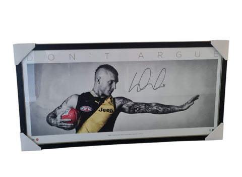Dustin Martin signed Don't Argue Richmond Tigers Framed Picture