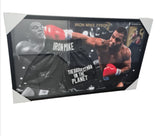 Mike Tyson Signed and Framed Trunks (JSA COA)