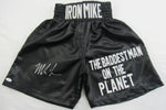 Mike Tyson Signed and Framed Trunks (JSA COA)