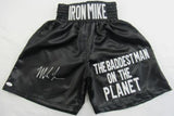 Mike Tyson Signed and Framed Trunks (JSA COA)