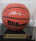 Hakeem Olajuwon Signed NBA Basketball (Schwartz COA)