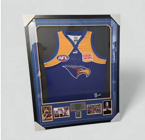 Ben Cousins Signed West Coast Eagles Framed Jumper