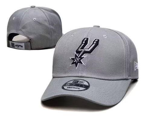 San Antonio Spurs Grey Strap Back Cap