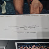 Collingwood 2023 Take The Steps Framed Picture with Medals & Bobby Hill Signature 455/500