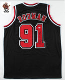 Dennis Rodman Autographed Bulls Jersey with COA