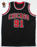 Dennis Rodman Autographed Bulls Jersey with COA