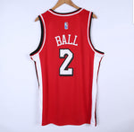 Lonzo Ball 75th Anniversary Red Jersey.