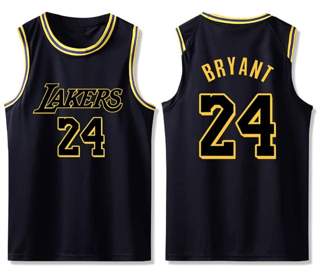 Kobe Bryant LA Lakers Black Jersey No24