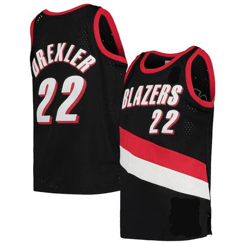 Clyde Drexler Portland Trail Blazers Home Jersey No.22