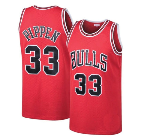 Scottie Pippen Jersey Red No.33