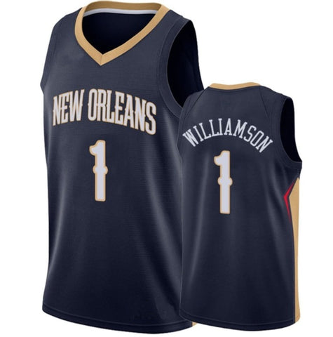 Zion Williamson #1 New Orleans Pelicans Black Jersey