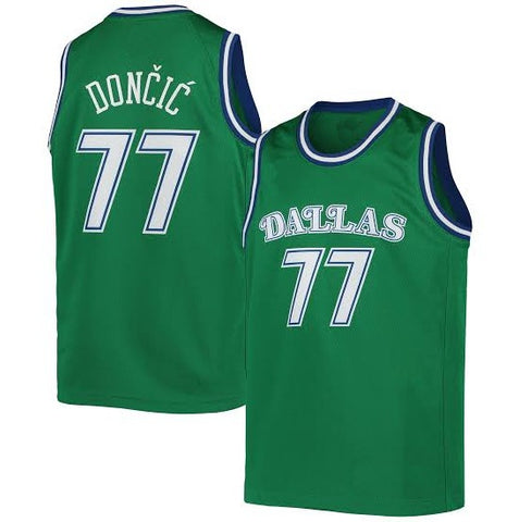 Luka Doncic Dallas Green Jersey No.77
